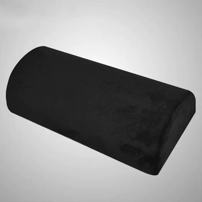 Oreiller demi-lune pour jambes, genoux, bas du dos et de la tête, élastique, antidérapant, en mousse