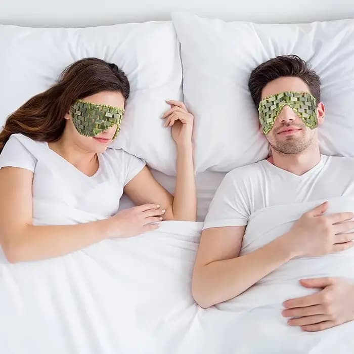 Masque pour les yeux en Jade rafraîchissant masseur masque pour les yeux en Jade naturel yeux pour l