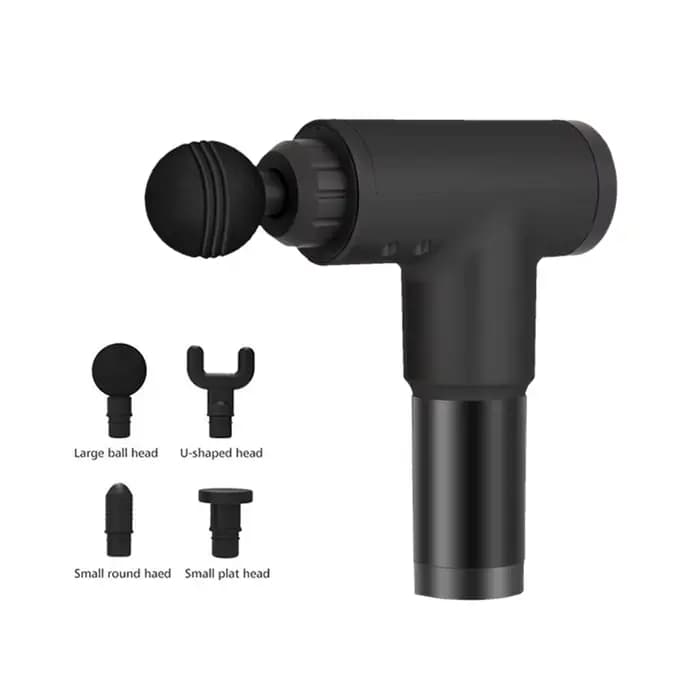 Pistolet de massage musculaire mini à prix d'usine, appareil de massage musculaire avec 4 têtes de m