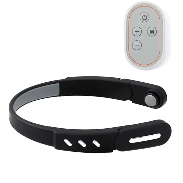 Masseur de tête électrique 3D EMS, Vibration, relaxation du Stress, compresse chaude, Massage muscul