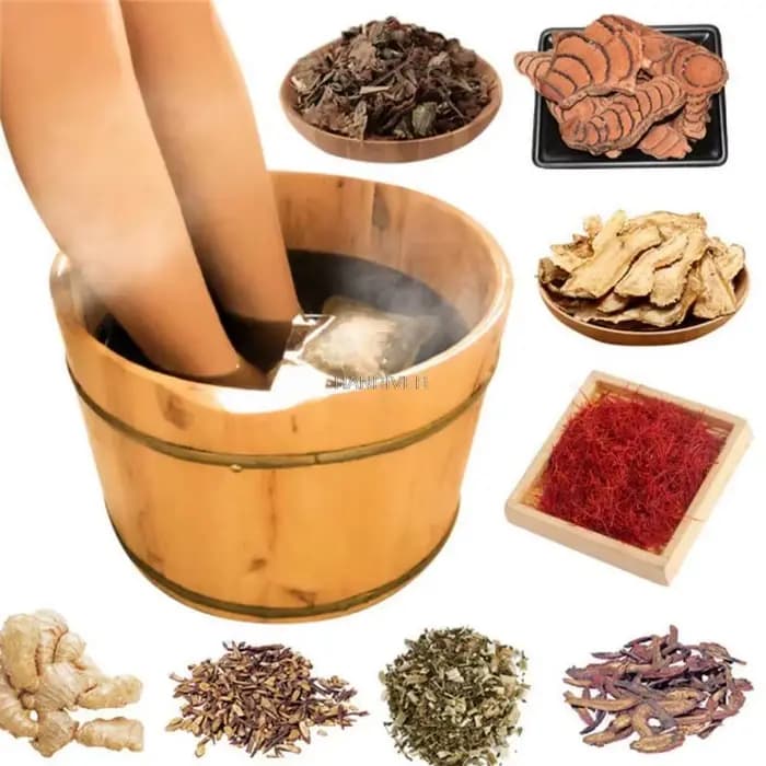 Poudre de pieds de médecine chinoise, santé à domicile, carthame, gingembre, absinthe, moxa, herbe-m