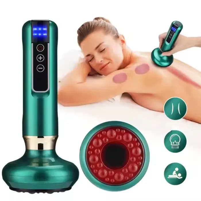 Masseur électrique tricolore GuaSha Anti-Cellulite ventouse sous vide beauté santé grattage chaleur 