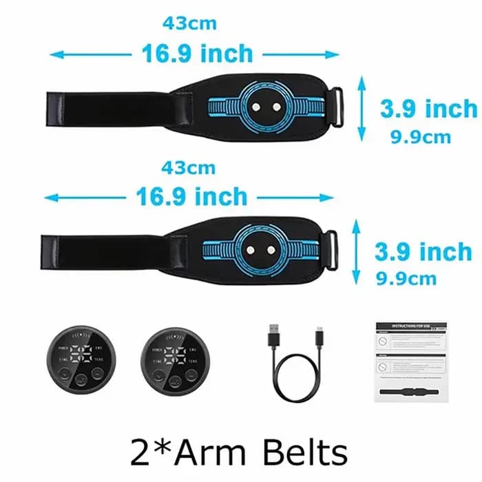 Ensemble de ceinture de massage EMS, appareil de fitness abdominal, ceinture intelligente, entraîneu