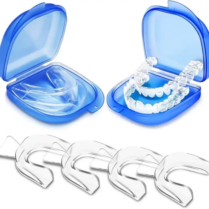 Protège-dents pour serrer les dents, 4 pièces/boîte, protège-dents dentaires moulés, garde de nuit p