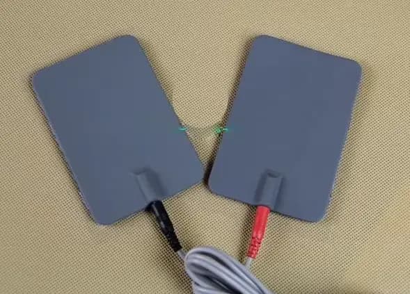 Électrodes pour unité TENS EMS avec connecteur de 2mm pour masseur amincissant, machine de thérapie 
