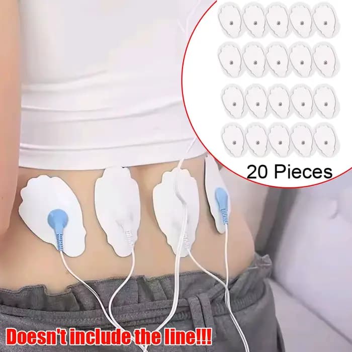 20 Pièces de Coussinets d'Électrodes Numériques pour Appareils de Thérapie Digitale TENS, Acupunctur