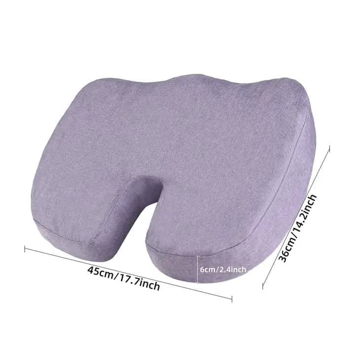 Coussin de siège confortable et respirant, design en forme de U, coussin de massage en éponge ondulé