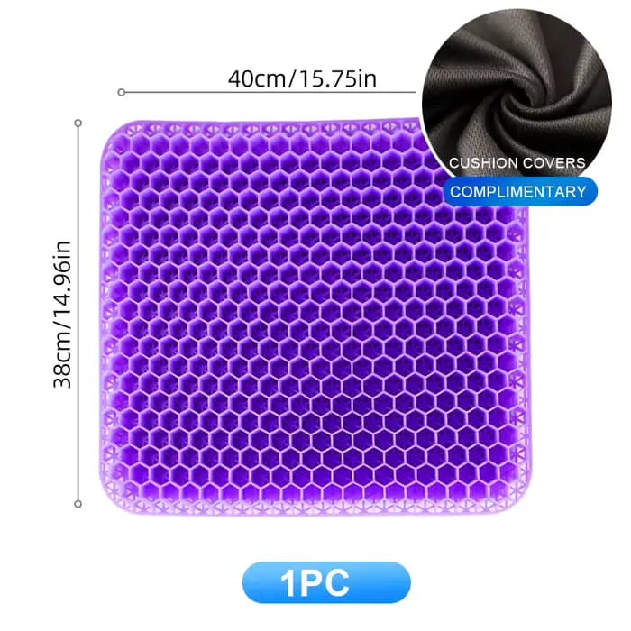Coussin en gel nid d'abeille respirant, coussin de glace pour l'été, coussin de glace doux pour sièg