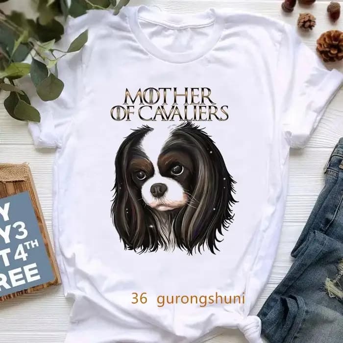 T-shirt imprimé graphique mère de Cavalier pour femme, vêtements Kawaii, chemise Harajuku, drôle, Ki