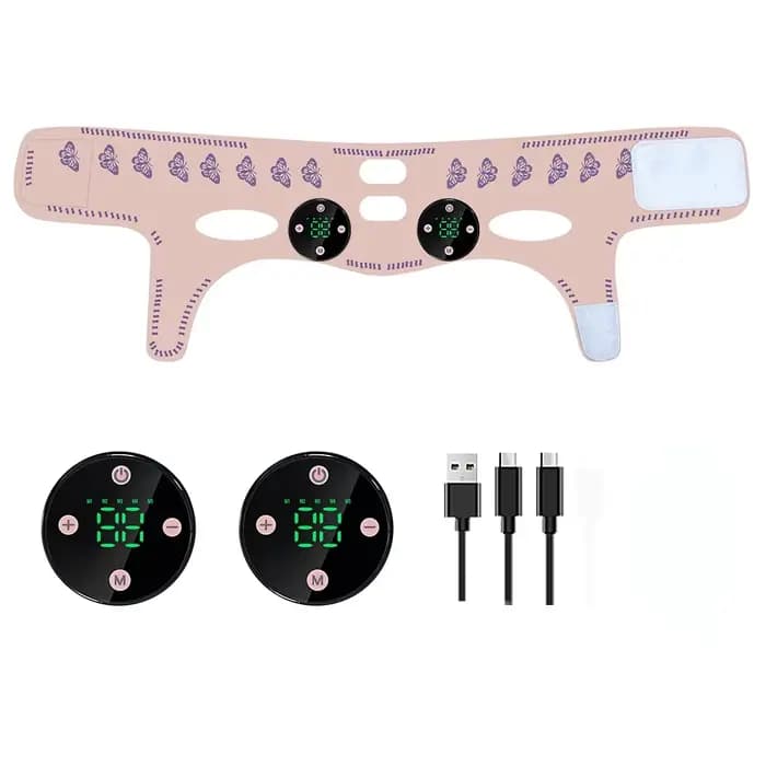 EMS – Massage de la tête, Relaxation du visage, chargement USB, sangle amincissante, Lifting du visa