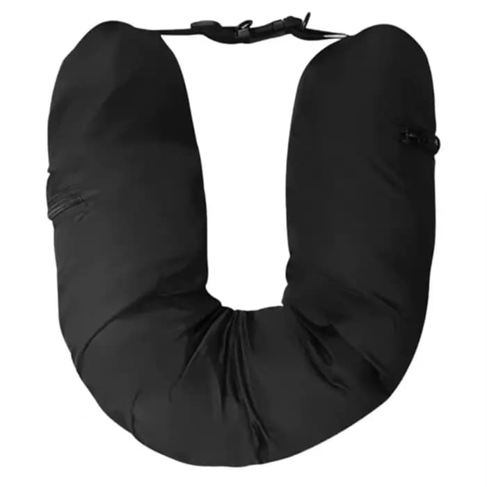 Oreiller de cou de voyage oreiller de voyage auto-remplissage oreiller de cou gonflable portable pou