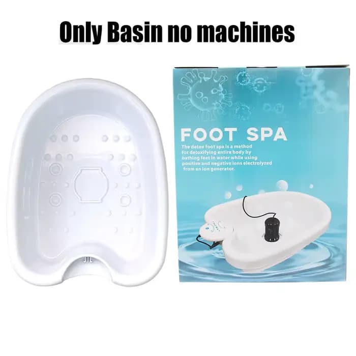 Bassin de Bain de Pieds pour Détoxification, Spa Ionique pour les Pieds avec Vibration, Nettoyage en
