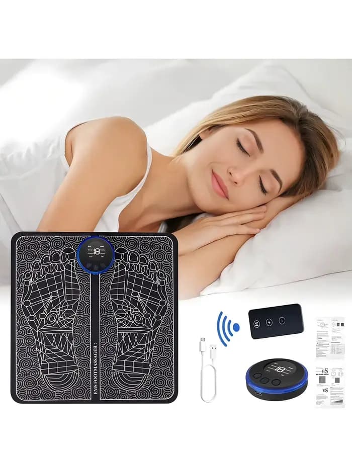 Masseur de pieds EMS, coussin de Massage Rechargeable, coussin de Relaxation des pieds, outils élect