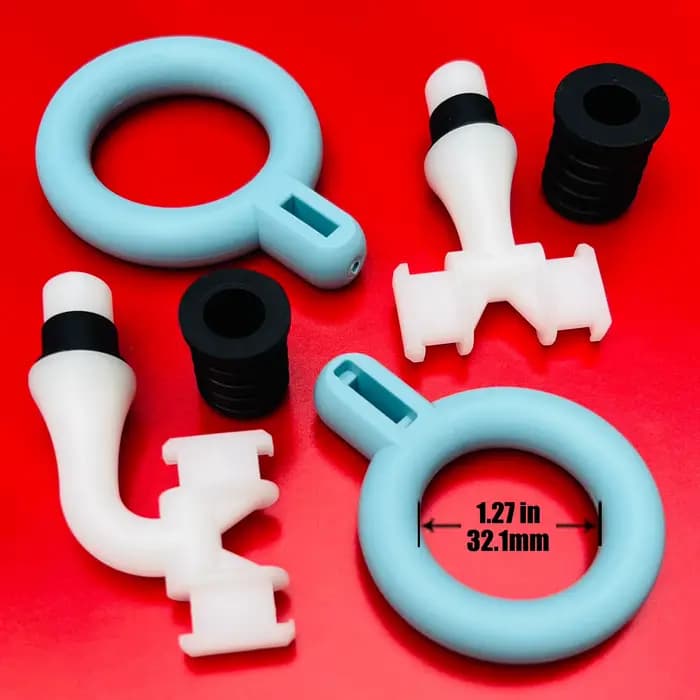 Têtes d'attache pour pistolet de massage pour axe de 12-19 mm, Têtes de pistolet de massage en silic