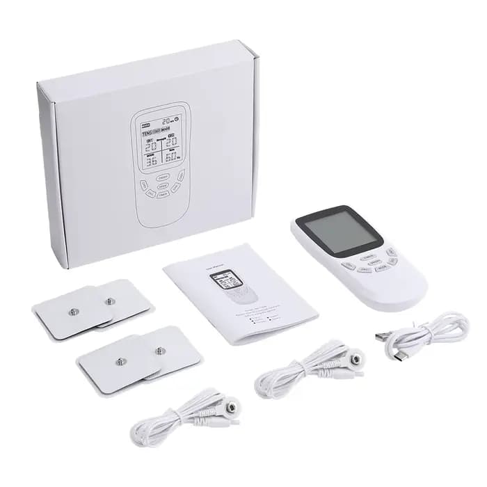 Stimulateur musculaire Tens 12 modes électrique EMS Acupuncture Massage corporel thérapie numérique 