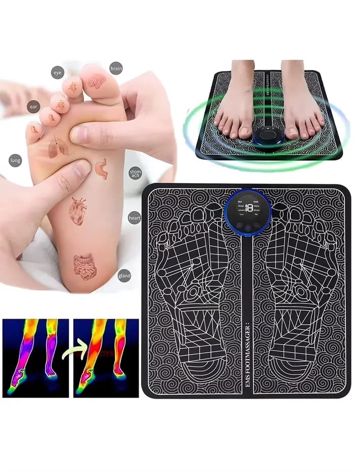 Masseur de pieds Machine de thérapie des pieds EMS coussin de Massage des pieds impulsion dispositif
