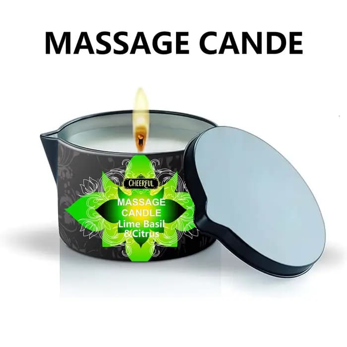 Bougie de massage au geranium 2oz, bougie de massage corporel qui fond en huile chaude pour le corps
