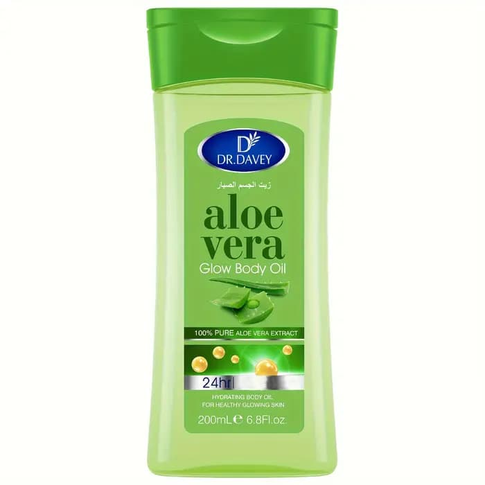 DR.DAVEY ALOE VERA BODY OIL SPA Huile de massage pour le corps à l'aloe vera Huile nourrissante adap