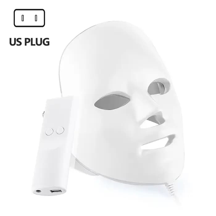 Masque facial LED à 7 couleurs, masque de beauté LED pour le rajeunissement de la peau, appareil de 