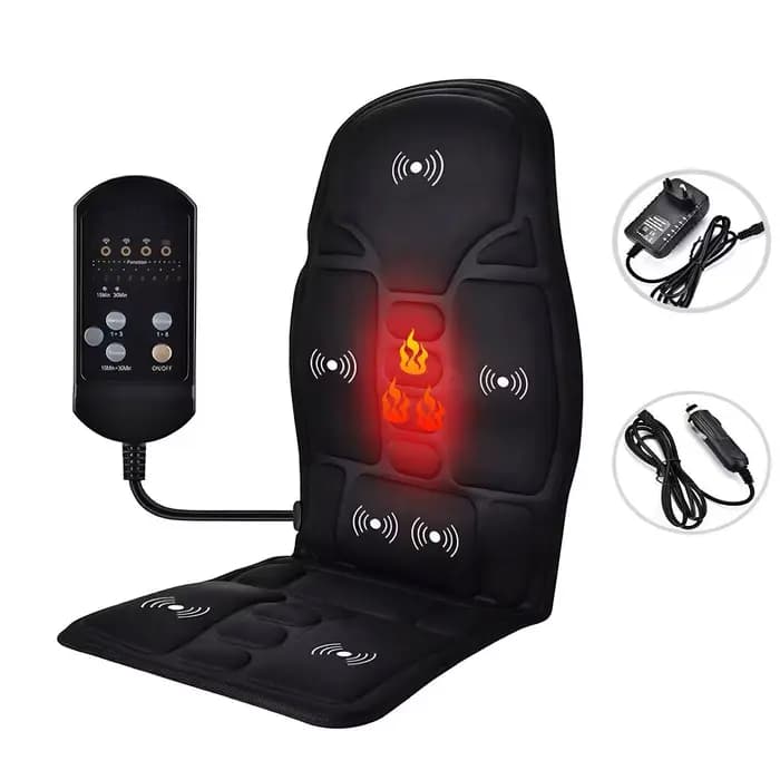 Coussin de massage multifonctionnel pour voiture, combine vibration du cou et de la taille, coussin 