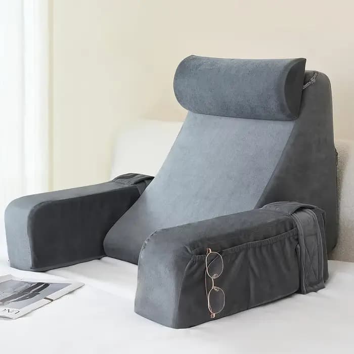 Oreiller de lecture pour lit, repose-bras Extra Large, en mousse à mémoire de forme, pour lire, TV, 