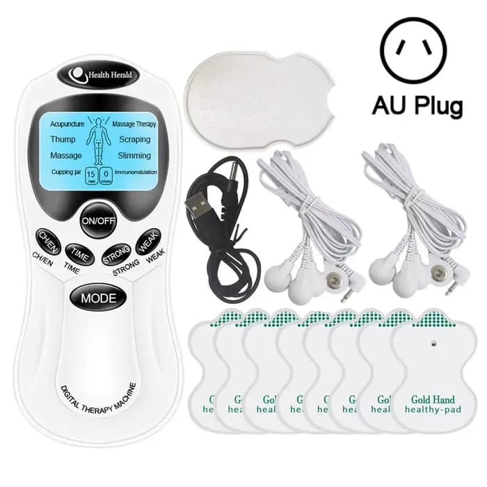 Appareil de massage numérique EMS 8 modes, électrostimulateur musculaire, électrostimulateur TENS, s