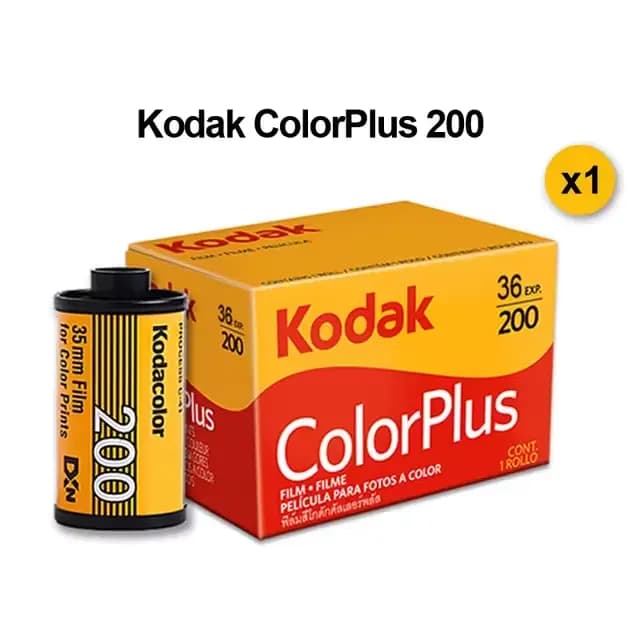 Appareil photo Kodak rétro 135 avec flash intégré EC35, appareil photo 35 mm avec objectif 25 mm, pl