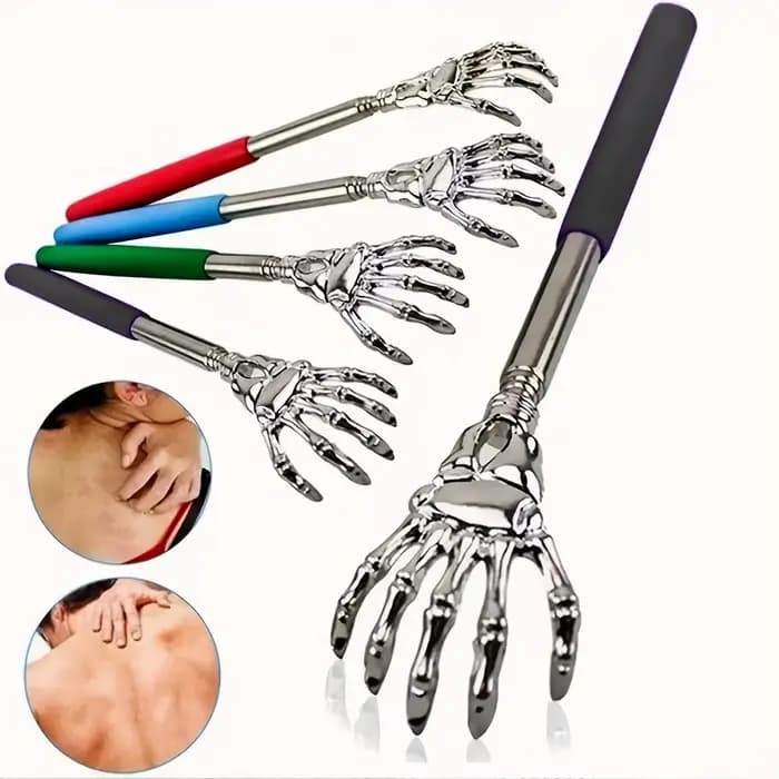 Ohio eur de dos extensible portable, grattoir télescopique, acier inoxydable, hommes et animaux de c