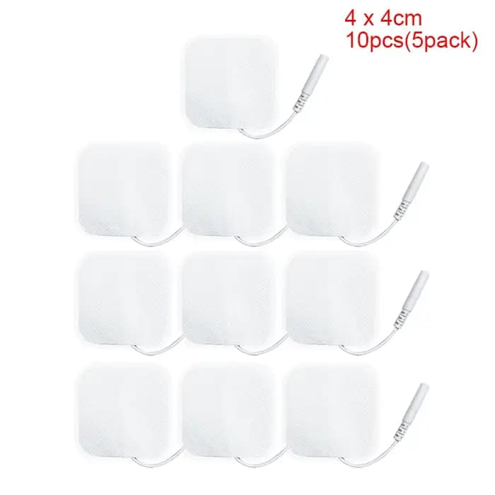 10/20 pièces Électrodes de remplacement auto-adhésives en gel et tissu non-tissé pour stimulateur mu