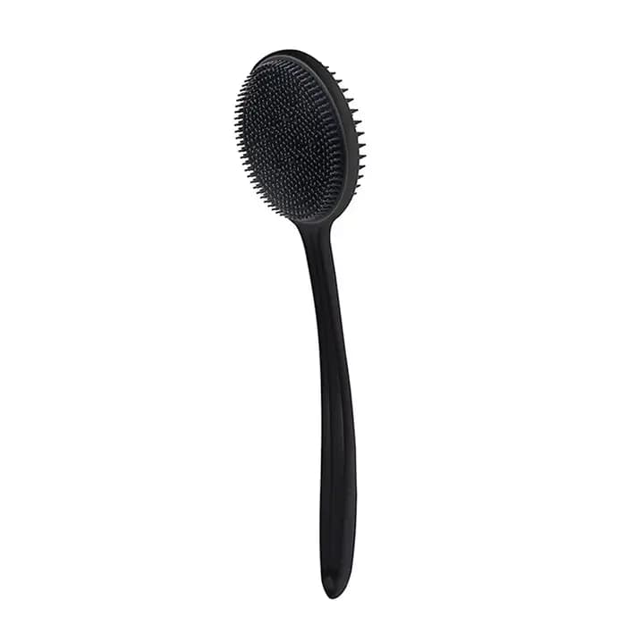 Brosse de bain douce pour le dos, éponge de douche, brosse à récurer avec poignée, gommage exfoliant