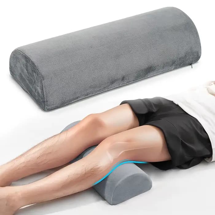 Coussin de soutien demi-lune pour les genoux, le bas du dos et la tête, coussin en mousse à mémoire 