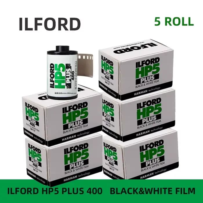 Nouveau 1-5 rouleaux ILFORD HP5 PLUS 400 ILFORD 135 Film noir et blanc Film photographique noir et b
