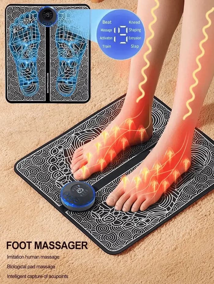 Masseur de pieds Machine de thérapie des pieds EMS coussin de Massage des pieds impulsion dispositif