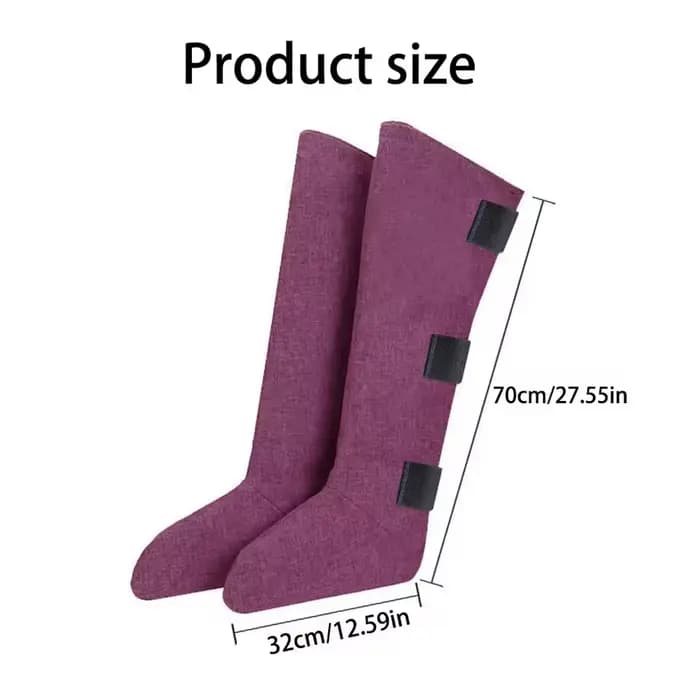 Bottes de Moxibustion à Compresse Chaude Électrique pour Massage des Jambes, Maintien au Chaud, Mass
