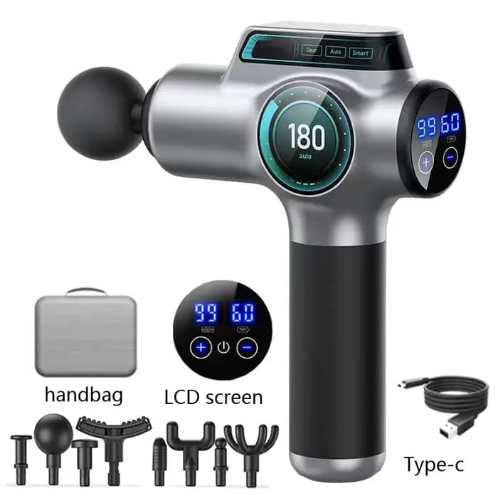 Pistolet de Massage professionnel, avec écran LCD à 2 couleurs, masseur électrique pour tissus profo