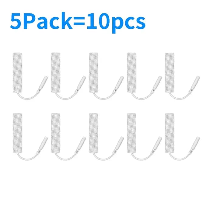 Électrodes de remplacement EMS réutilisables, 7x1,5 cm, pour appareil TENS, accessoires de massage c