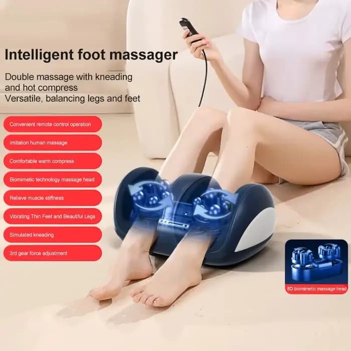 Masseur de pieds intelligent Super grand, chauffage électrique des mollets, dispositif de pétrissage