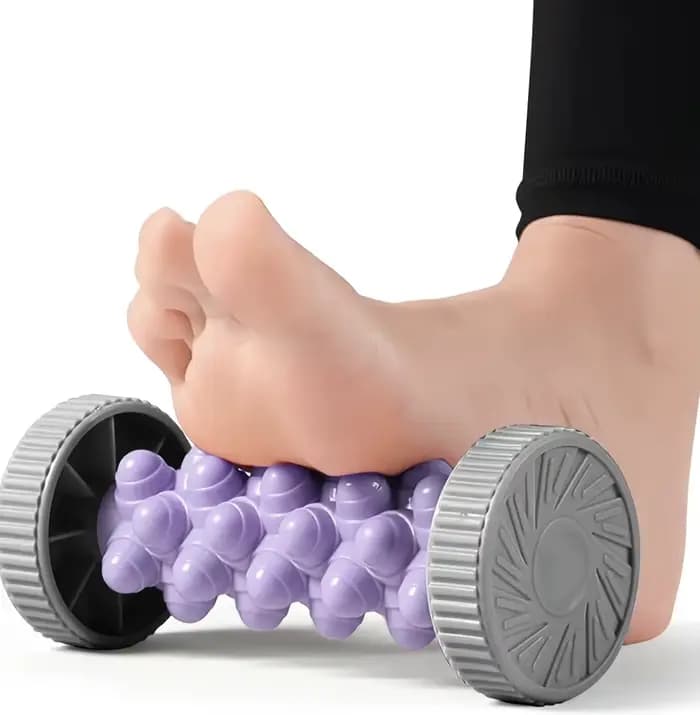 Masseur de pieds, rouleau de massage, boule de massage de yoga, rouleau de fascia plantaire, soins d