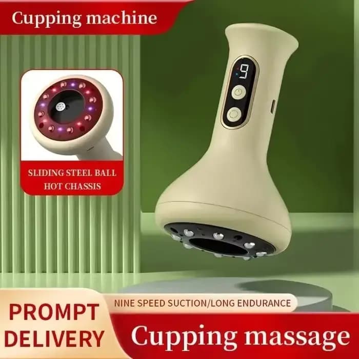 Masseur Abdominal portatif Rechargeable par USB avec une intensité réglable de ventouses Guasha pour