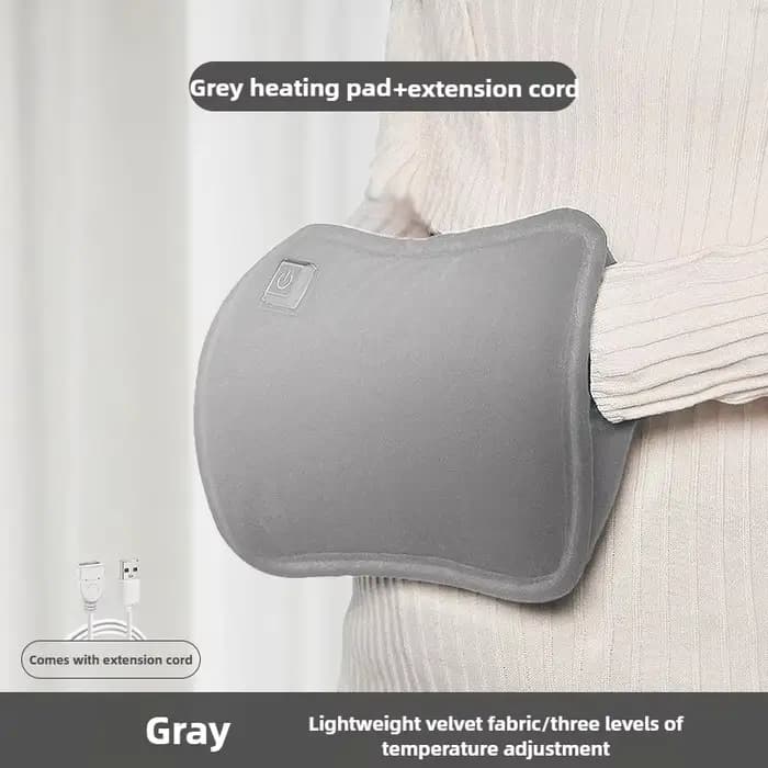 Coussin chauffant électrique USB, oreiller en polymère de glouton, couvertures thermiques pour l'abd