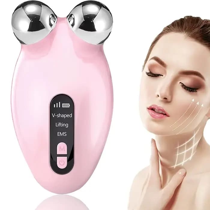 EMS masseur Facial rouleau microcourant Machine de Lifting du visage v-face rouleau masseur rajeunis