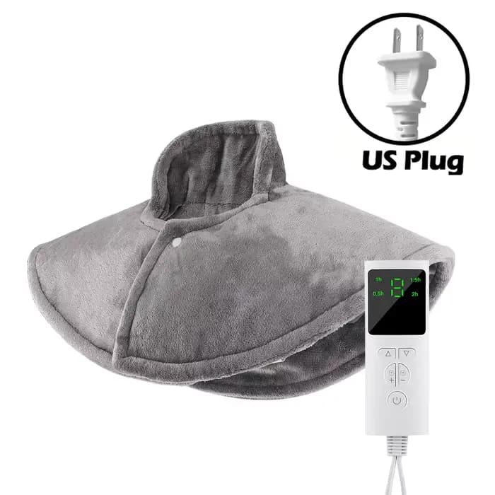 Coussin chauffant électrique pour les épaules et le cou, 9 niveaux, compresse chaude pour le dos, ch