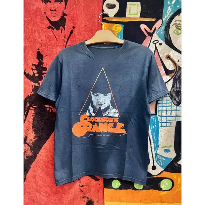 T-shirt rétro du film « Clockwork Orange » pour l'été, nouveau t-shirt rétro unisexe en coton décont