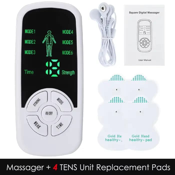 Masseur électrique Tens, 6 Modes, dispositif de relaxation musculaire, stimulateur complet du corps,