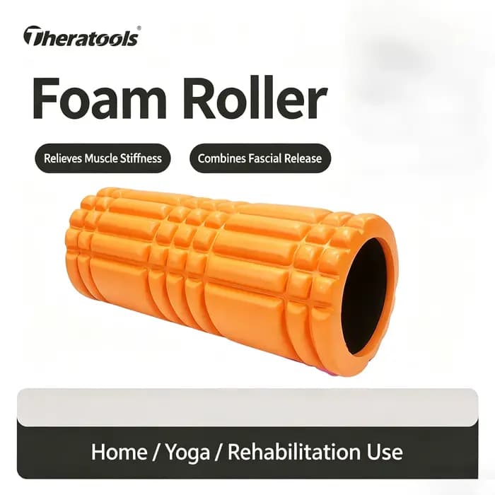 Rouleau de massage en mousse pour yoga, fitness, Pilates, libération myofasciale, relaxation corpore