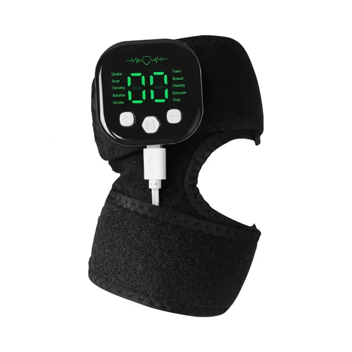 Appareil de massage portable 6-en-1, thérapie par impulsions EMS, stimulateur musculaire pour les ma