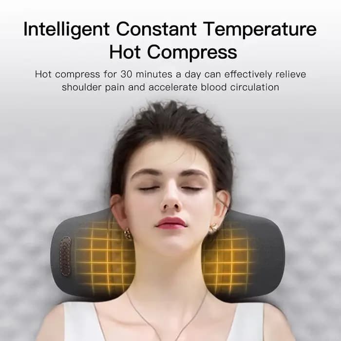 Oreiller masseur de cou électrique civière cervicale chauffage Vibration Massage dos Traction orthop