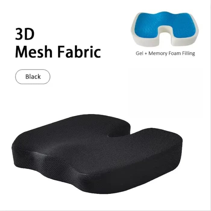 Coussin de siège coccyx en mousse à mémoire de forme en U, 1 pièce, pour chaise, voiture, bureau, so