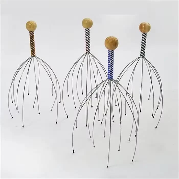 Appareil de Massage de la tête du corps, Relaxation du cuir chevelu, poulpe, Instrument de Massage, 