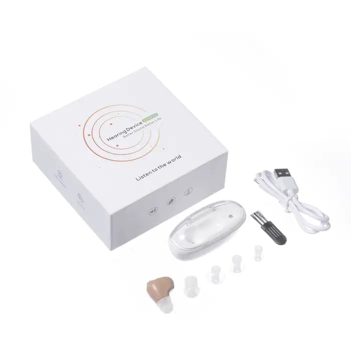 Aide auditive rechargeable pour les personnes âgées, réduction du bruit, batterie longue durée, aide